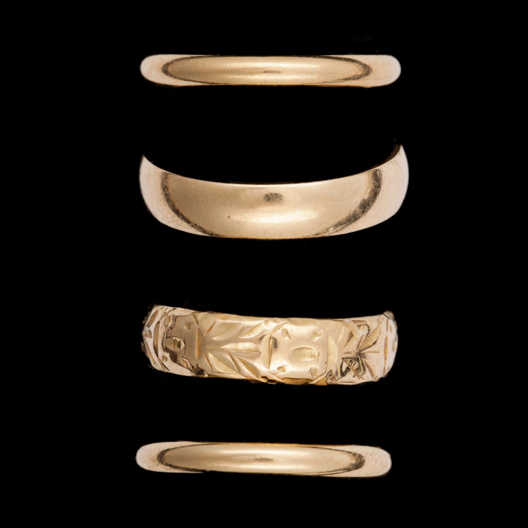 PARTI SMYCKEN, 9 delar, 18k guld. 1900-tal. Totalvikt 51,8g.