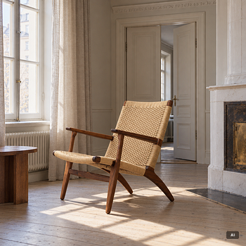 Hans J. Wegner, Armchair, "CH25", Carl Hansen & Søn, Denmark, circa 2020.