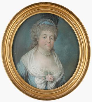 OKÄND KONSTNÄR, pastell omkring år 1800.