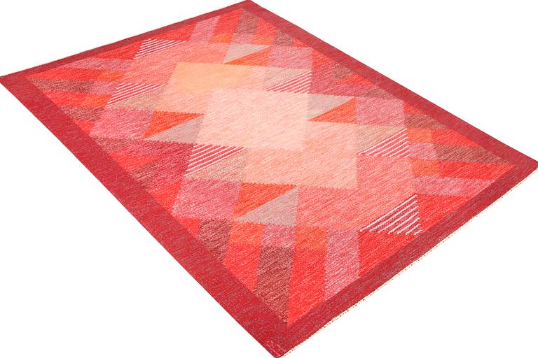 Anna-Johanna Ångström, an 'Aniara' flat weave carpet, signed, Sweden, c. 232 x 168 cm.