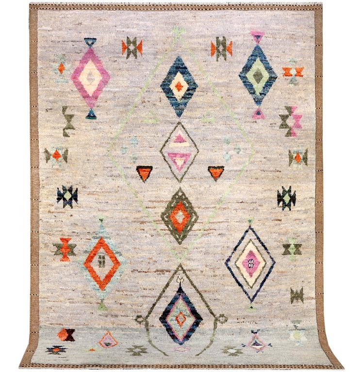 A Moroccan rug, c. 229 x 169 cm.