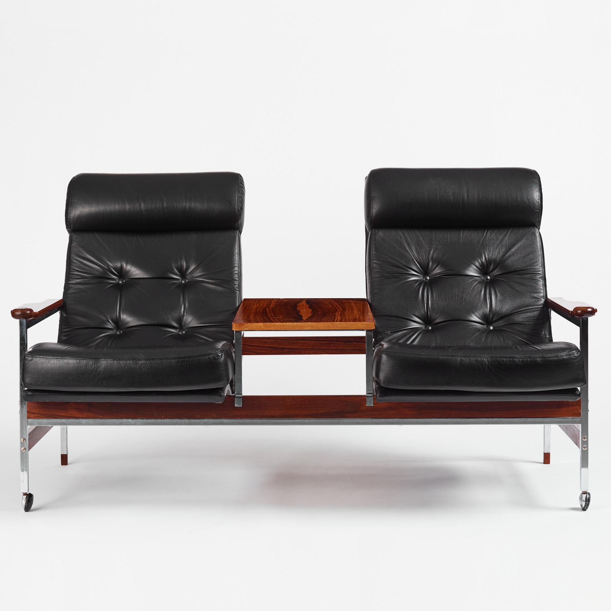 Eric Merthen, sittgrupp, "Kronfåtöljen", 
AB Dahléns Fåtöljindustri, Dalum, 1960-70-tal.