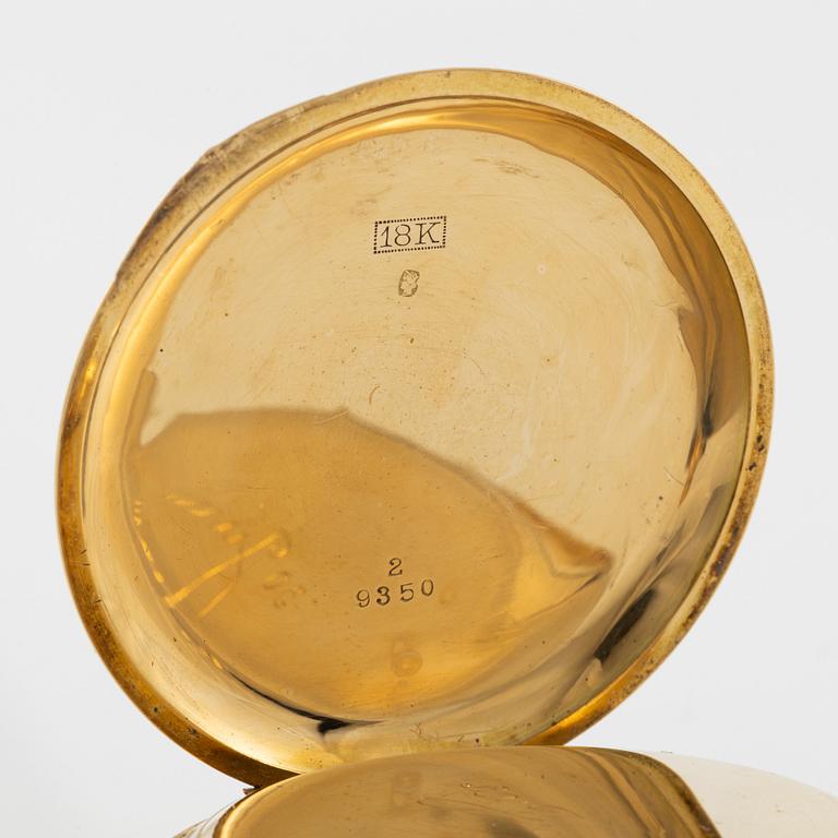 Waltham, pocket watch, hunter, 48.5 mm.