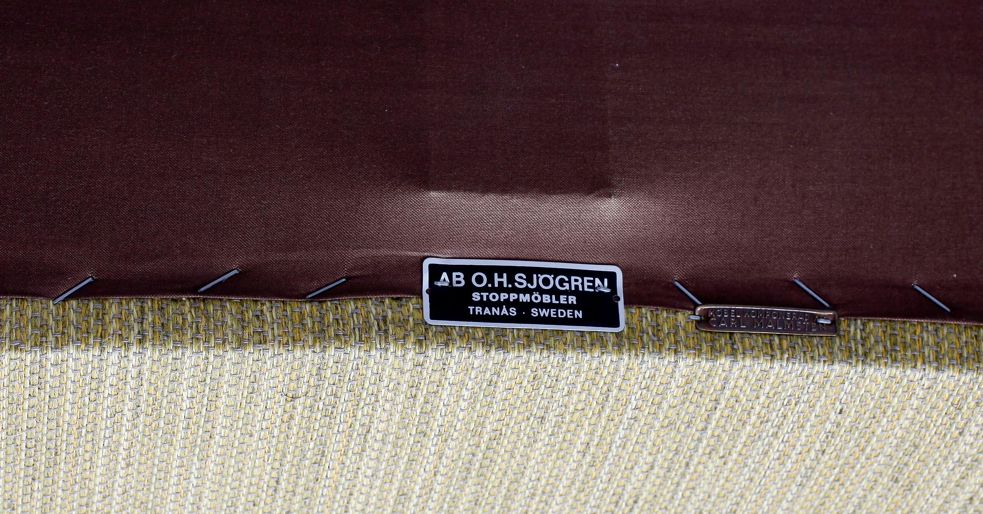 SOFFA OCH FÅTÖLJ, "Samspel" Carl Malmsten, 1900-talets andra hälft.