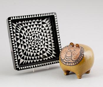 FAT OCH SKULPTUR, keramik, Stig Lindberg och Lisa Larson, Gustavsberg.