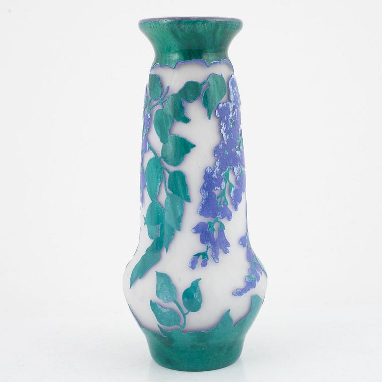 La Rochère, a cameo glass vase, France.