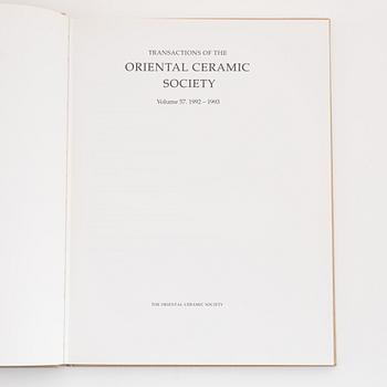 Transactions of the Oriental Ceramics Society, London. 20 volumes.