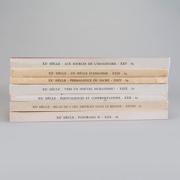 BOOK; XXe Siécle, 7 vol with litographs.