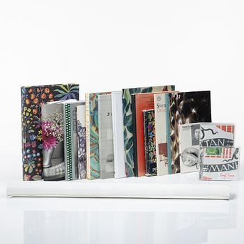 A collection of litterature and media about Estrid Ericson, Josef Frank and Firma Svenskt Tenn.