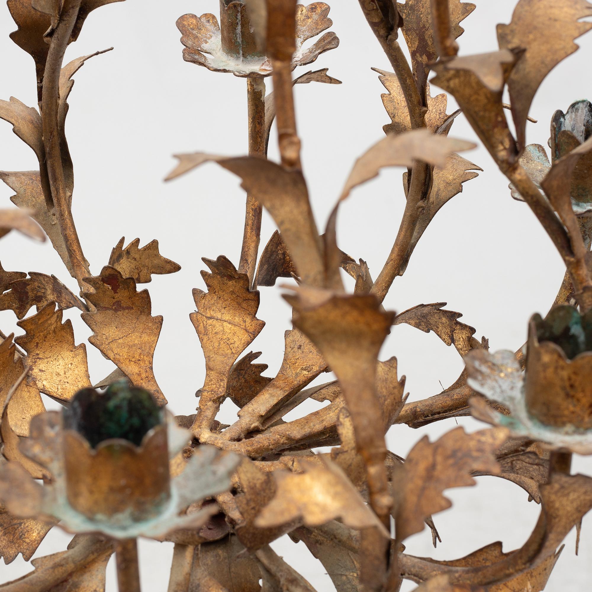 A Rococo style chandelier, second half of the 20th century.