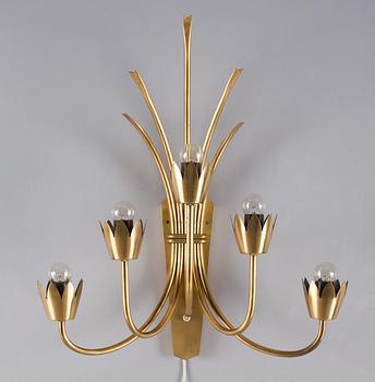 469. A brass wall sconce, mid 20th Century.