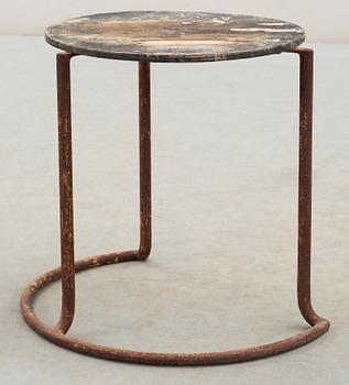 An Alvar Aalto tubular steel and plywood stool, for the Paimio Sanatorium, Rakennustyötehdas Oy, Finland circa 1932.