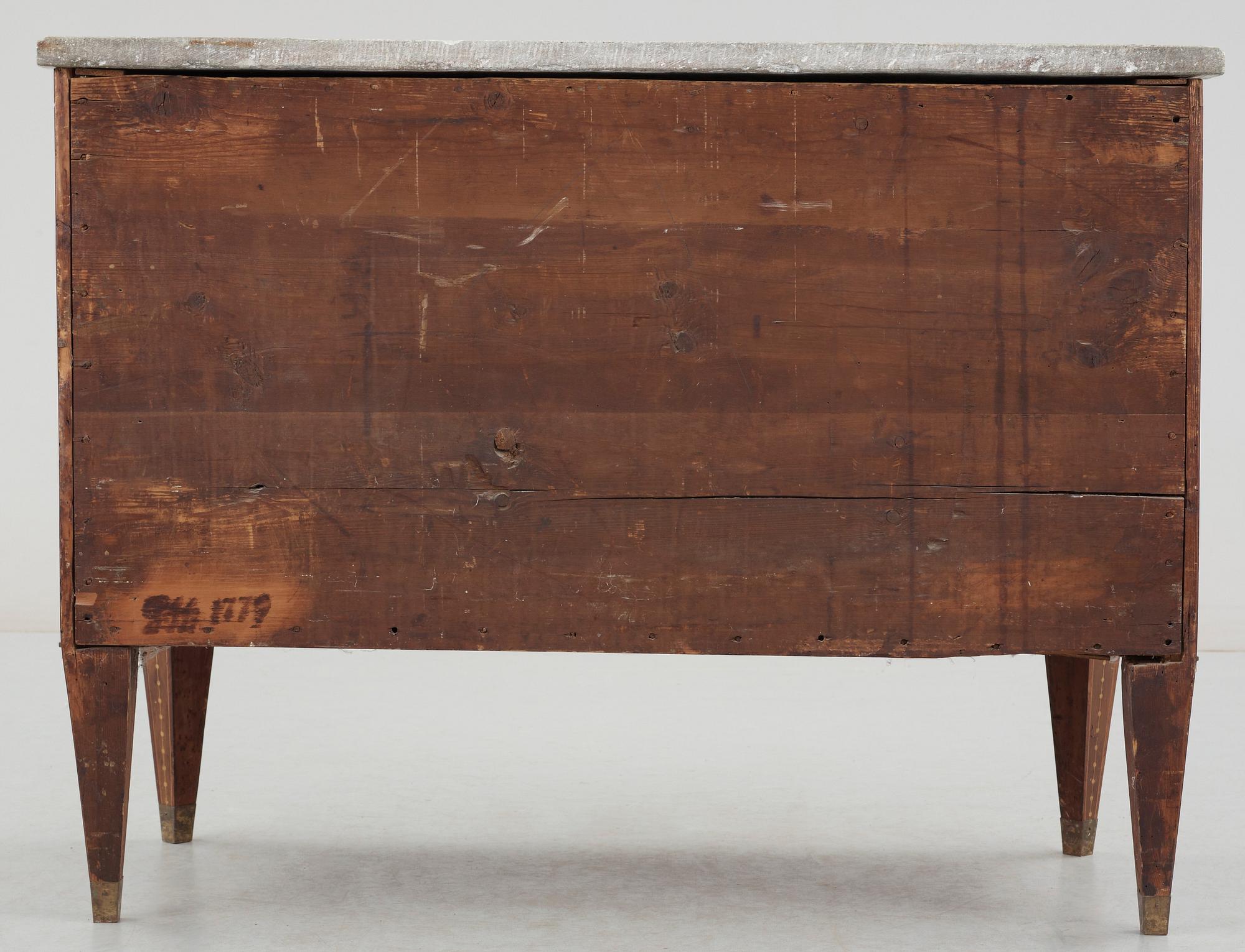 A Gustavian late 18th Century commode by N. P. Stenström, not signed.