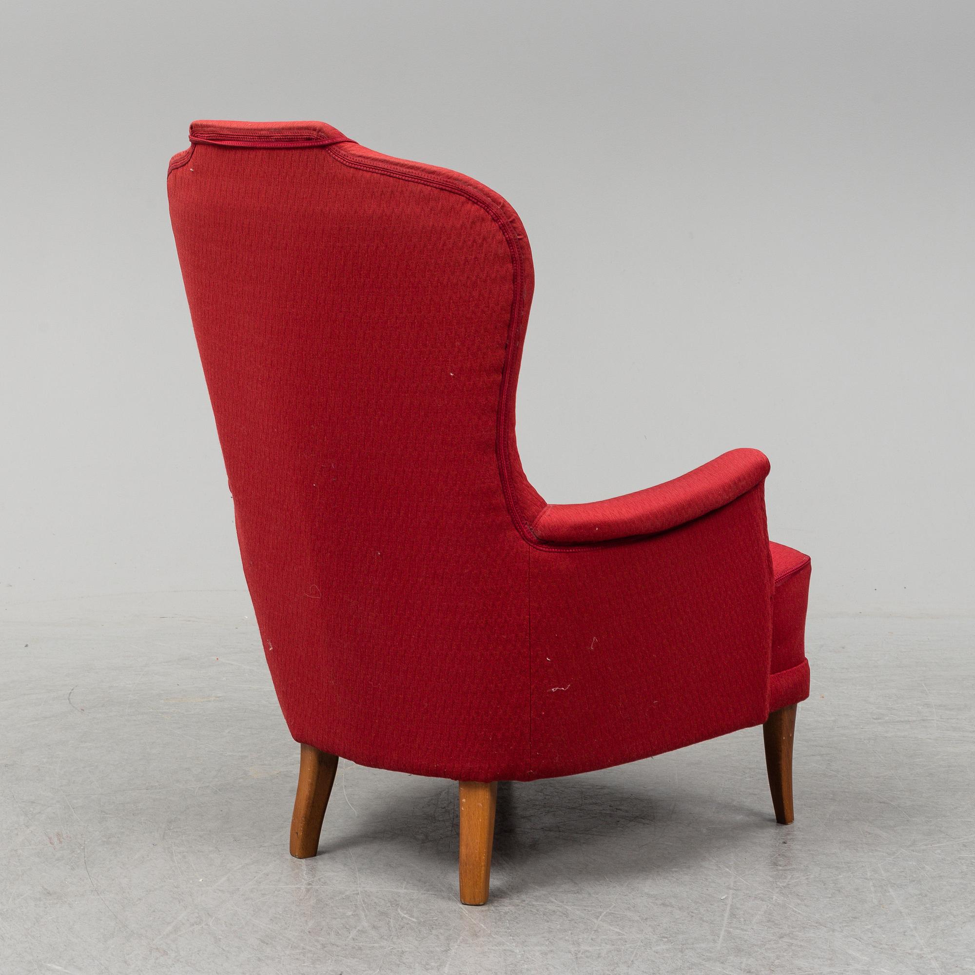 CARL MALMSTEN, fåtölj, "Farmor", 1900-talets andra hälft.