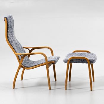 Yngve Ekström, Armchair with footstool, “Lamino”, Swedese.