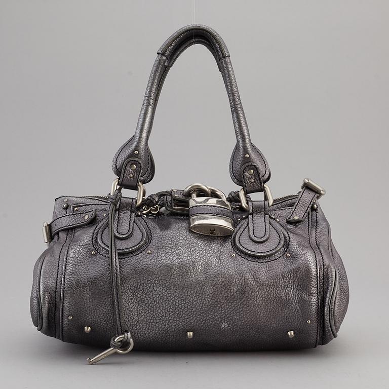 CHLOÉ, a metallic leather 'Paddington' bag.