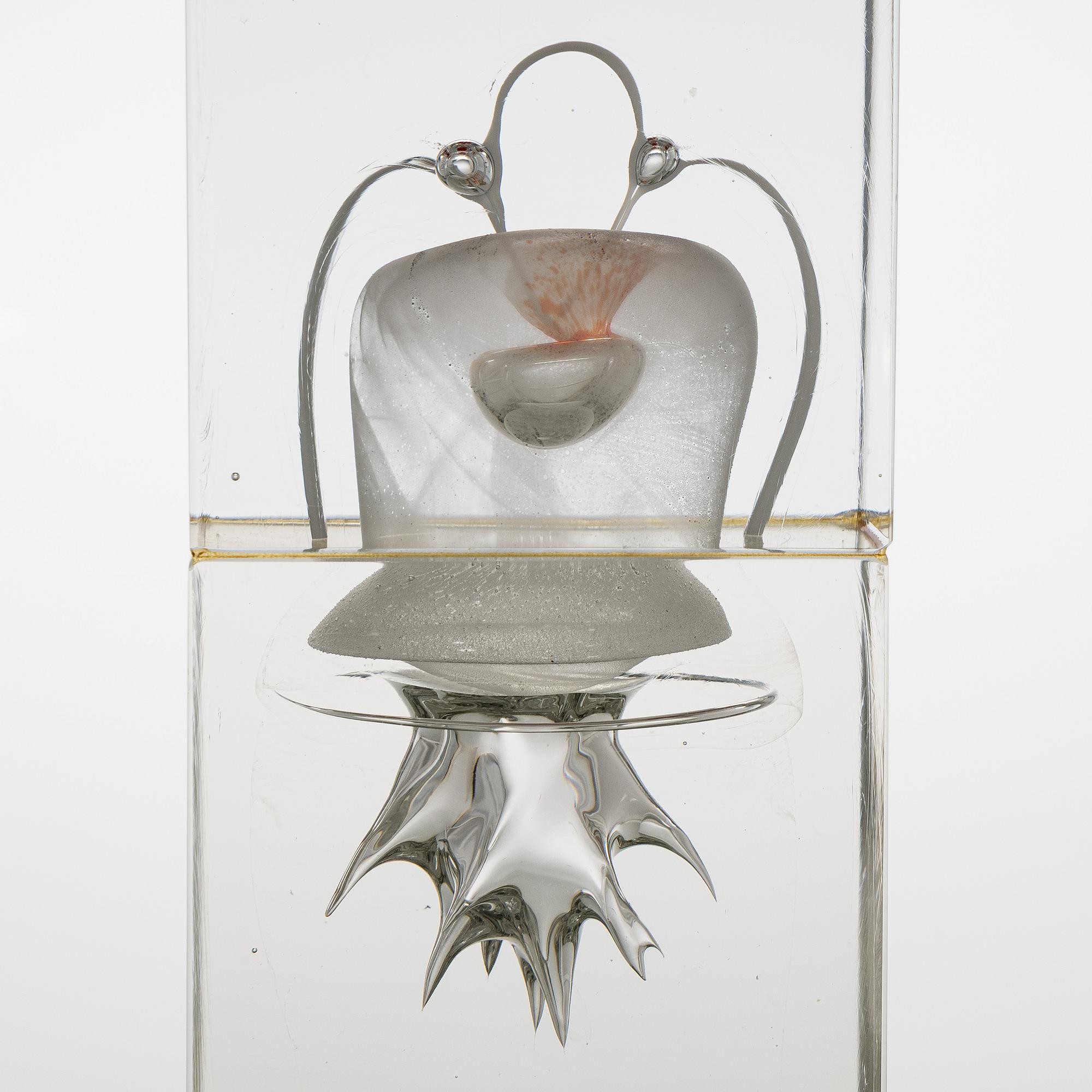 Oiva Toikka, glasskulptur, signerad Oiva Toikka Nuutajärvi Notsjö.