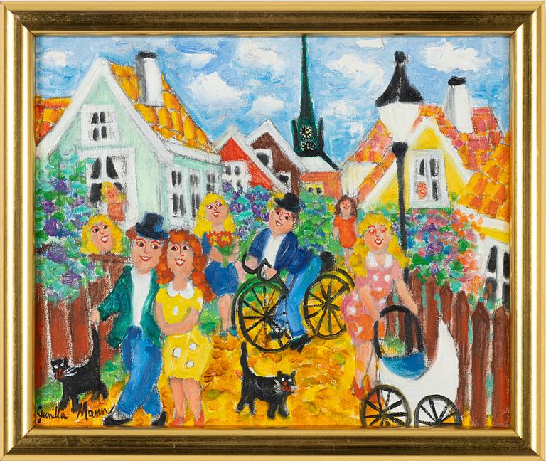 Gunilla Mann, "Promenad i Arboga".