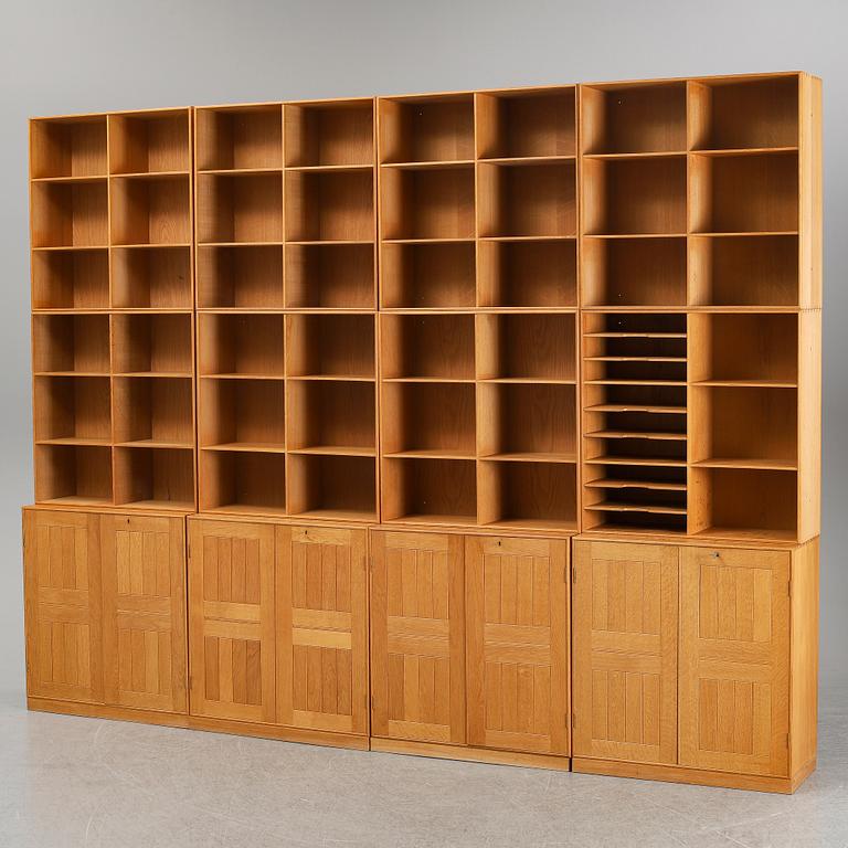 MOGENS KOCH, a 12 piece oak shelf, Rud Rasmussen, Danmark.