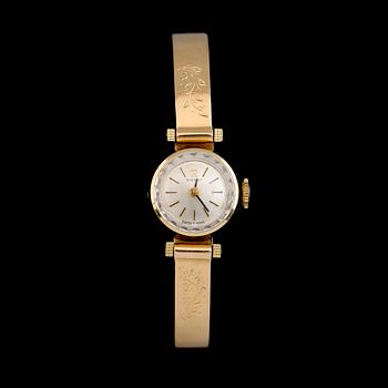 ARMBANDSUR, 18K guld, Tissot. Total vikt med urverk ca 30 g.