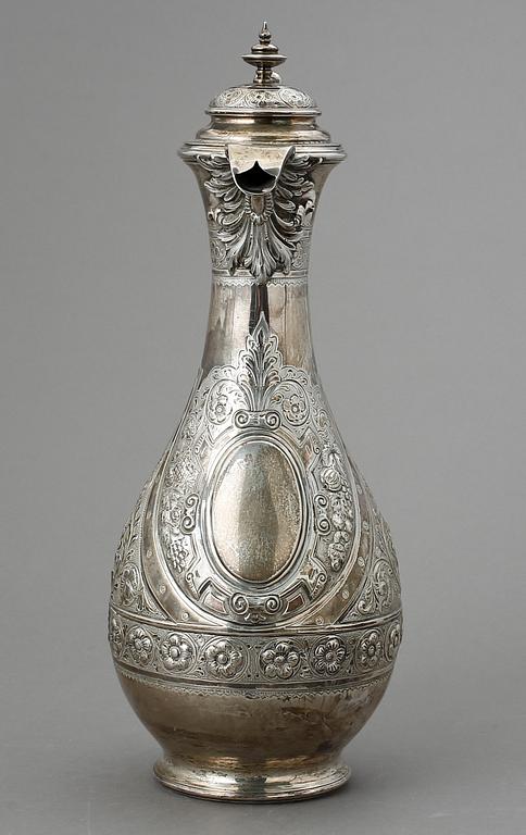 VINKANNA, silver. Horace Woodward, London, England, 1875. Vikt 831 g.
