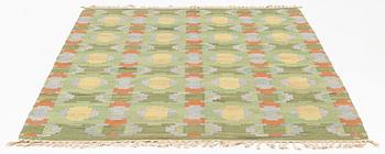 Judith Johansson, a carpet,  "Lönn", flat weave, ca 240 x 173,5 signed JJ M.