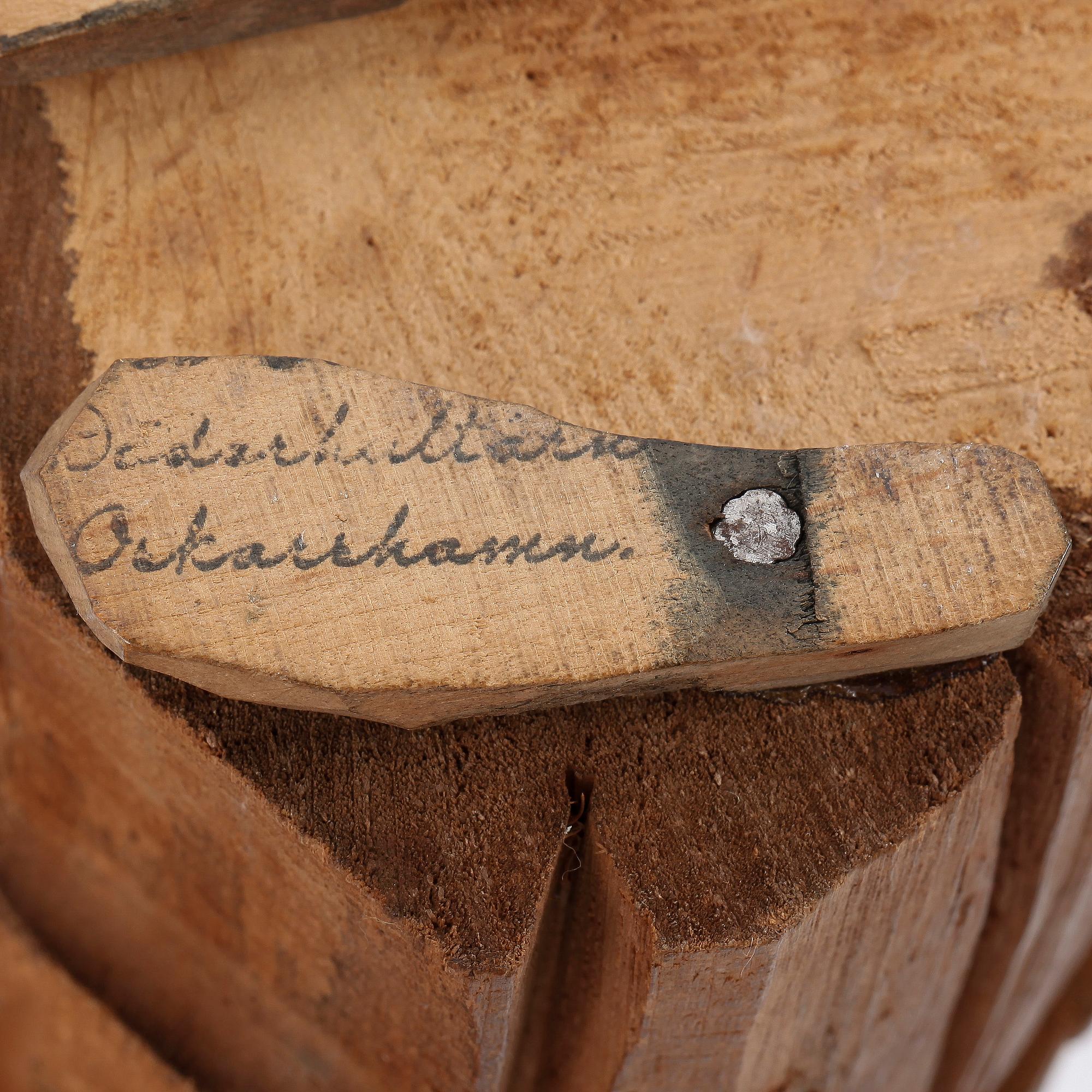 AXEL PETERSSON DÖDERHULTARN, skulptur, gumma, stämpelsignerad.