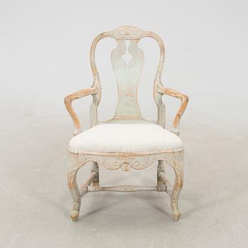 Armchair Stockholm work in Rococo, second half of the 18th century.