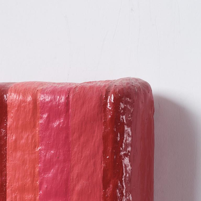 Douglas Black, acrylic, latex and fake fur on canvas, signed and dated 1991 verso.