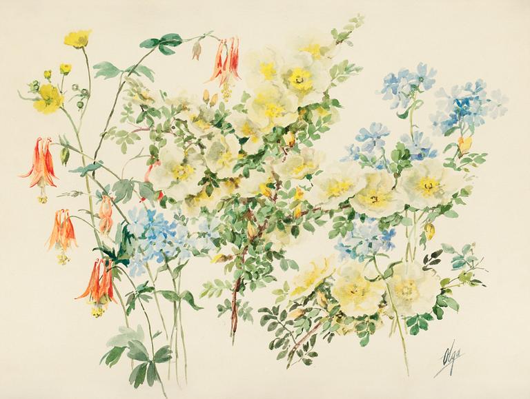 Olga Alexandrovna (Storfurstinnan), Summerflowers.