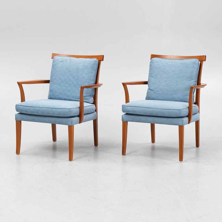 Karmstolar ett par Norell möbler, 1900-talets slut.