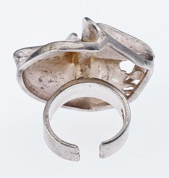 RING, Sterling silver, Björn Weckström, Lapponia, Finland, 1973.