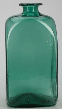 FLASKA, glas, Finland, 1800-tal.