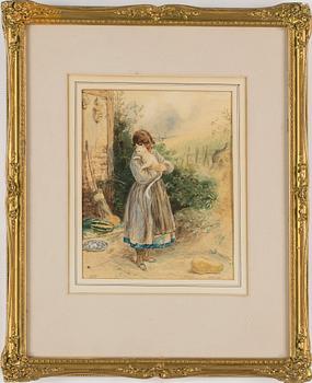 OKÄND KONSTNÄR 1800-TAL, Akvarell, signerad EWT och daterad 1869.