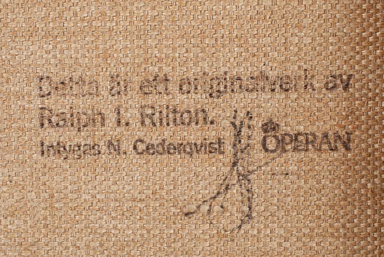 RALPH RILTON, olja på duk, sign, dat a tergo 1950.