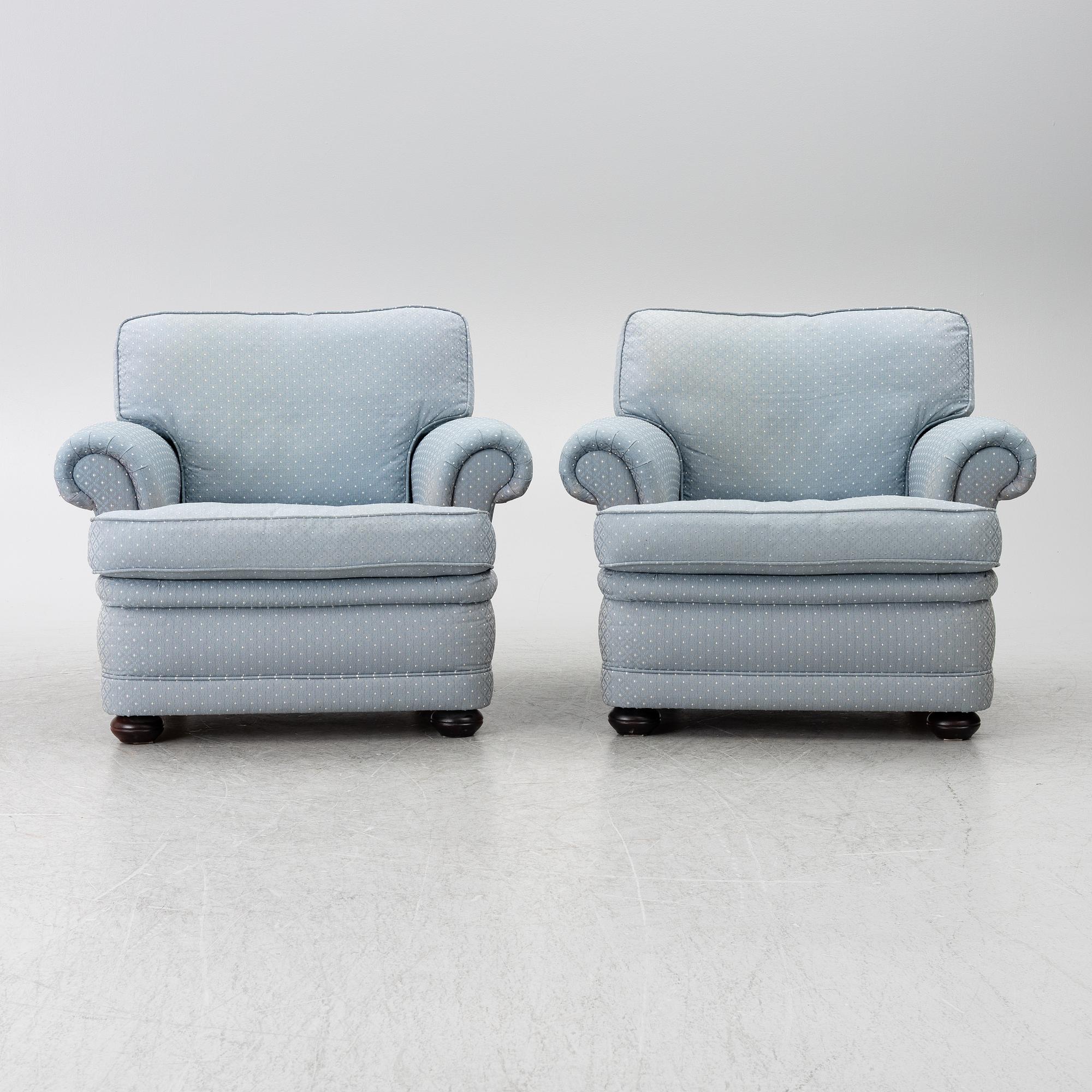 Bröderna Andersson, a pair of 'Oxford' armchairs, second half of the 20th Century.