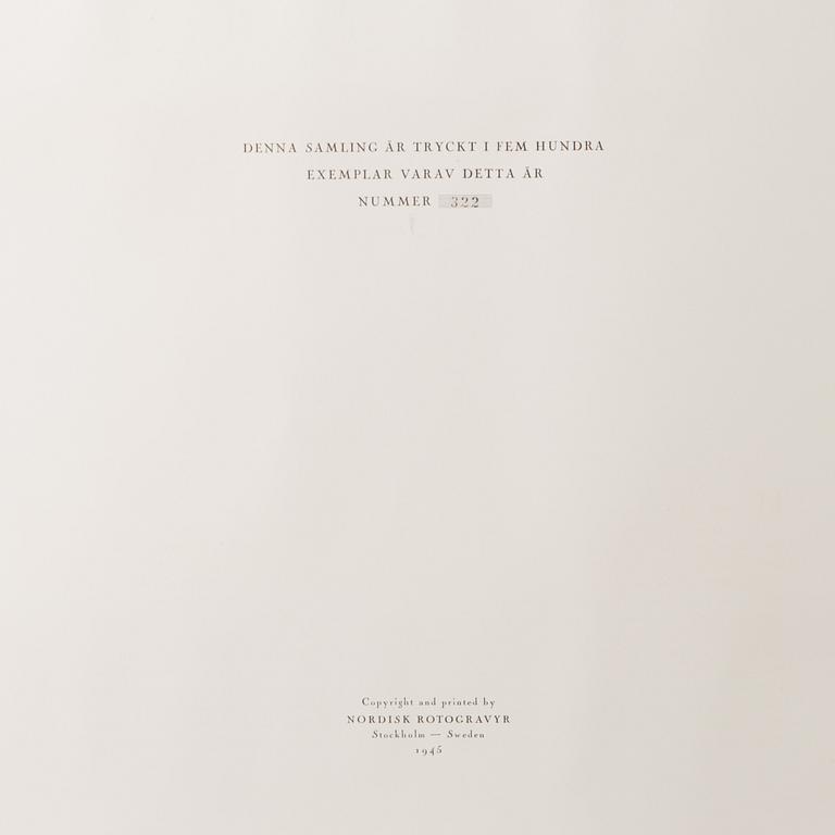 A portfolio with 48 prints from 1945.