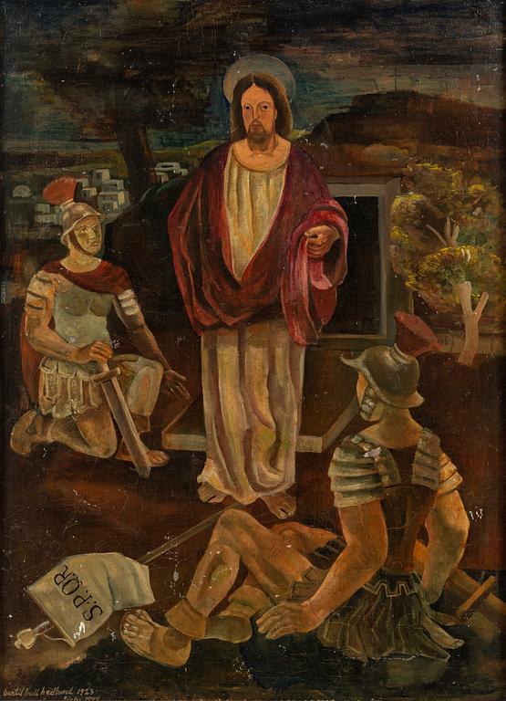 BERTIL BULL HEDLUND, oil on panel, signed and dated 1923/1944.