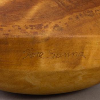 TORE SUNNA, a Sami bich salt flask signed Tore Sunna.