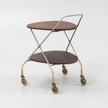 Serving cart, mid-20th century.