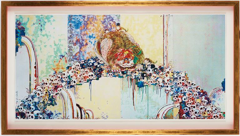 Takashi Murakami, "A picture of the Blessed Lion who stares at Death".