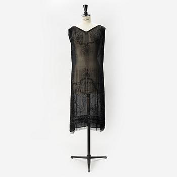 A 1920's pearl embroidered dress.