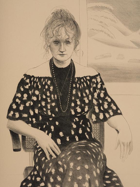 David Hockney, "Celia, 8365 Melrose Ave. Hollywood".