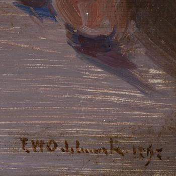 FRANS WILHELM ODELMARK, olja på duk, sign o otydl dat.
