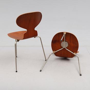 STOLAR, 1 par, "Myran",  Arne Jacobsen, Fritz Hansen, Danmark, 1900-talets mitt.