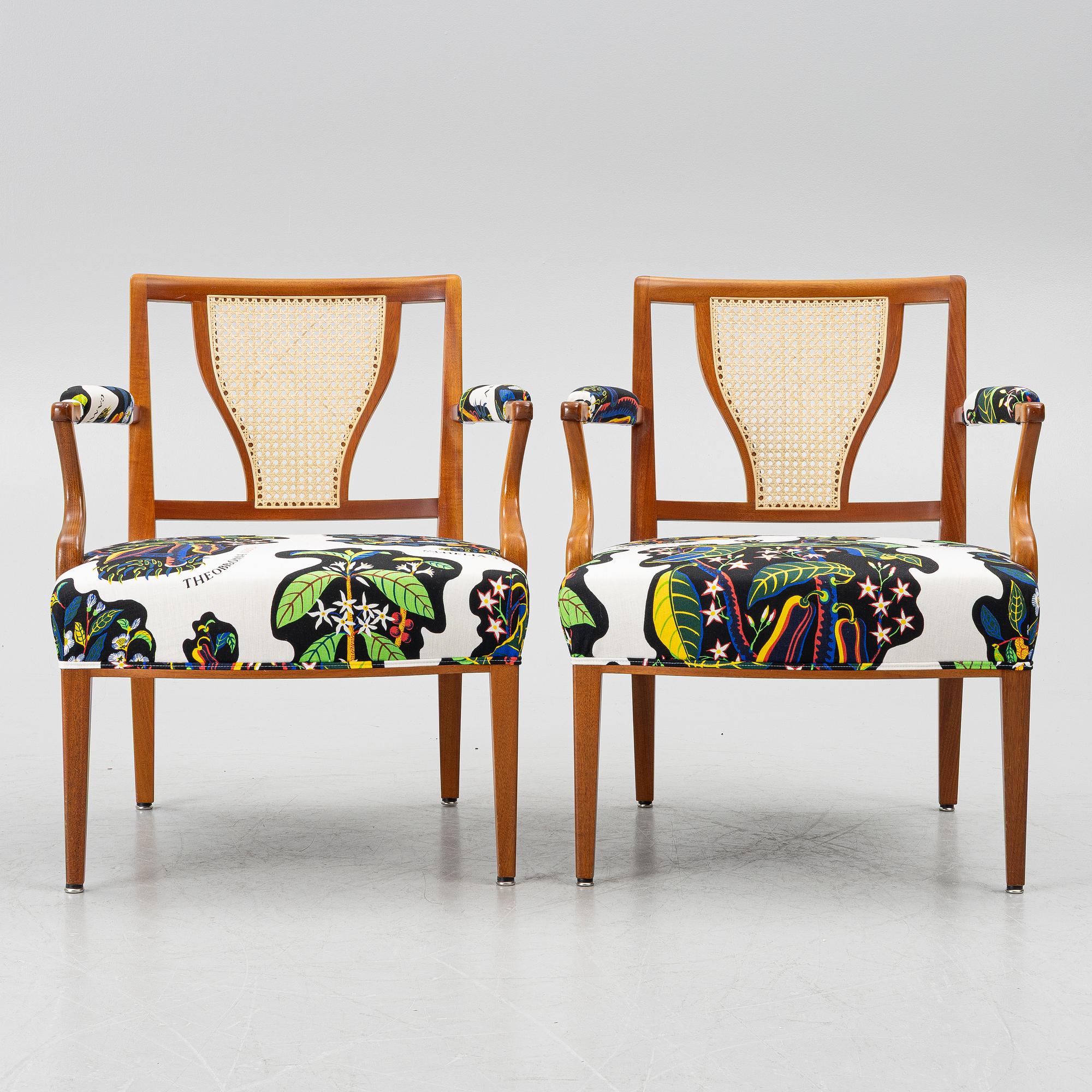 Josef Frank, a pair of model 969 armchairs, Svenskt Tenn, 2014.