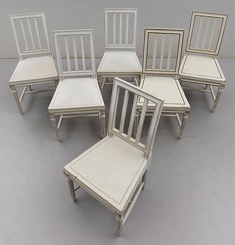 STOLAR, 6 st, sengustavianska, 1800-talets första hälft.