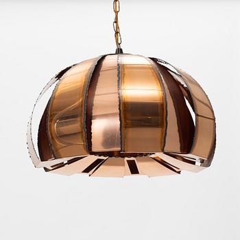 Ceiling lamp, copper, third quarter of the 20th Century.