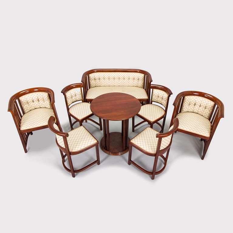 Josef Hoffmann, Kalusto, 8 osaa, Jacob & Josef Kohn, Wien, Itävalta. Noin 1910.