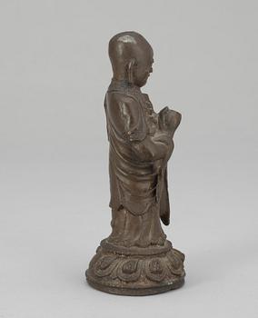 FIGURIN, brons. Qing dynastin (1644-1914).